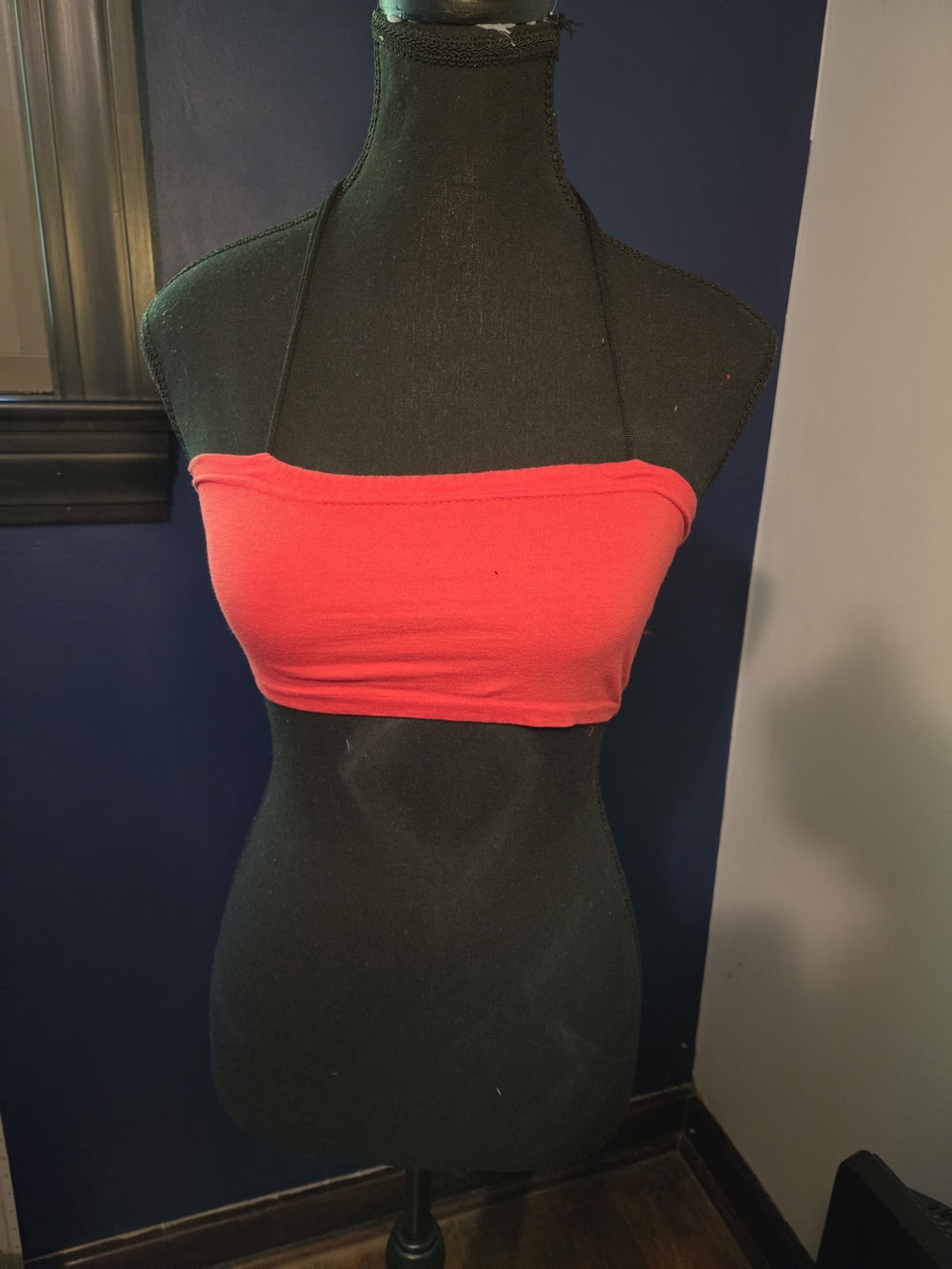 Red Strapless Bandeau Tube Top
